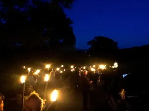 Cotswold Olimpicks Dover games england torch procession