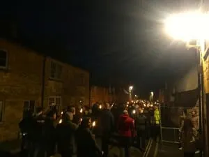 Cotswold Olimpicks Dover games england torch procession