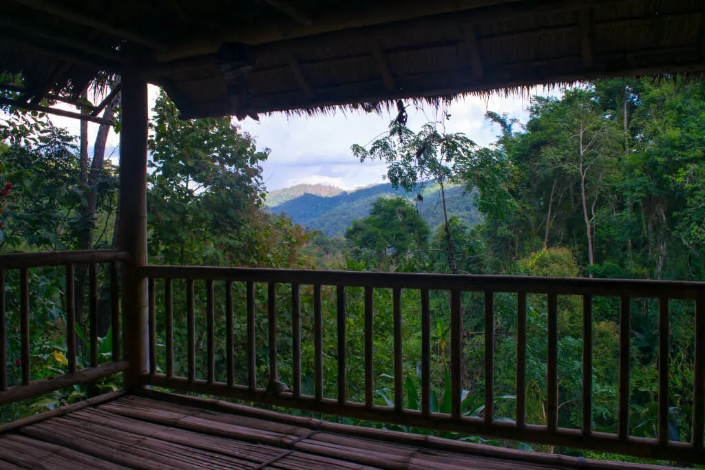 On the way to Pong Deud Geyser on chiang mai to pai motorbike road trip