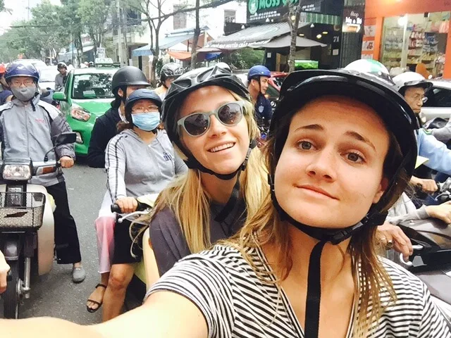 Scooter backpackers Da Nang Vietnam