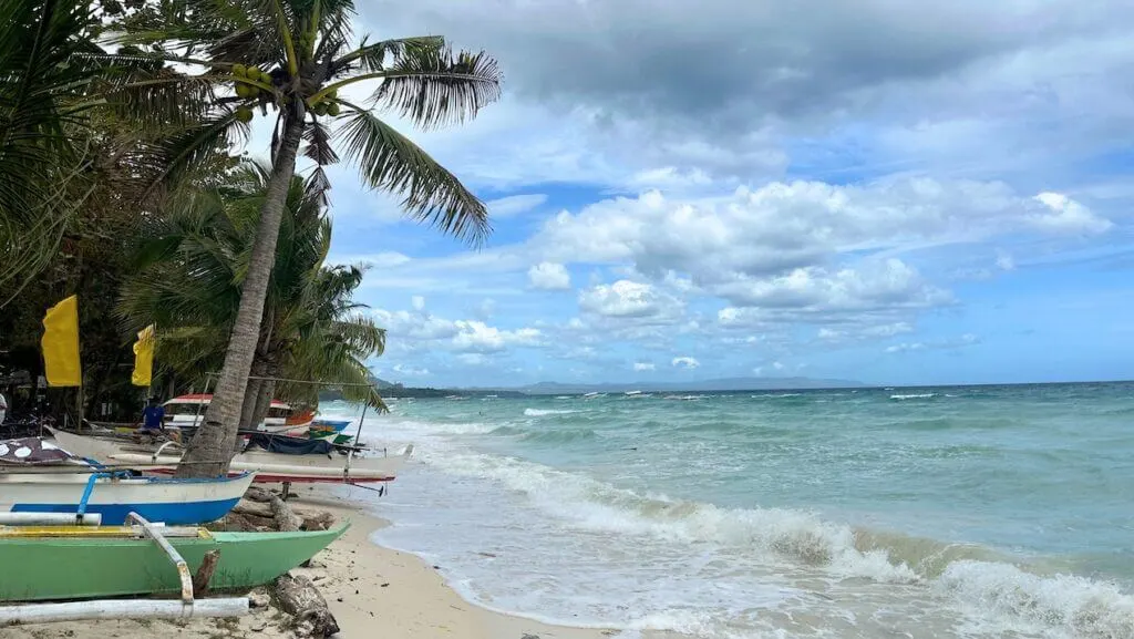 White Beach on Panglao Island Philippines