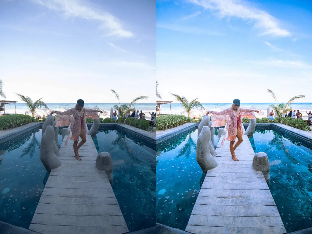 Goa travel preset blue hues lightroom preset