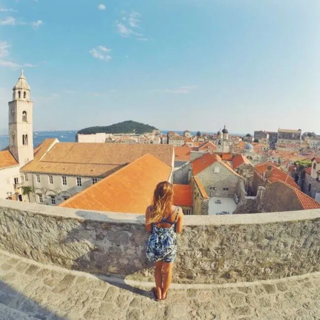 dubrovnik city walls view