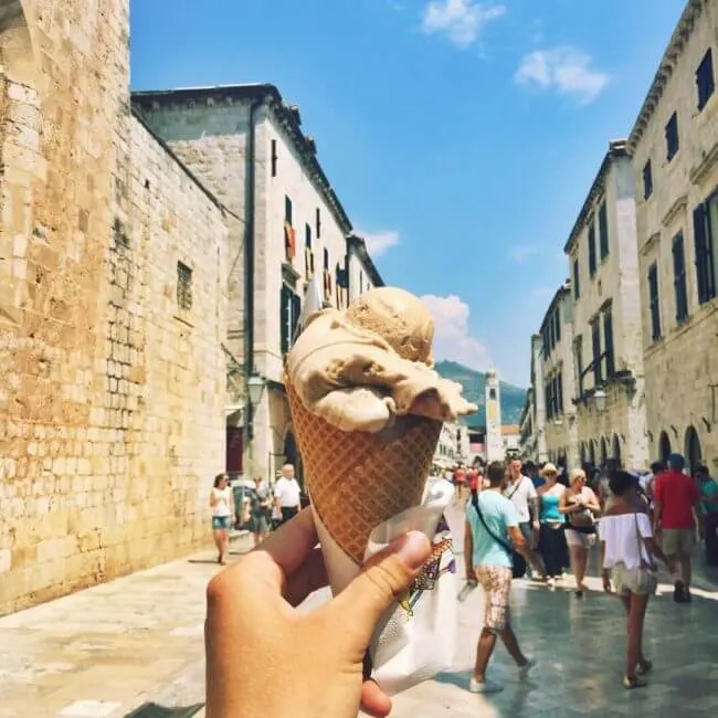 gelato in dubrovnik