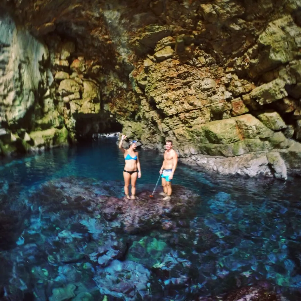 Caves in Croatia Odysseus cave Mljet Island Odisjeva Spilja