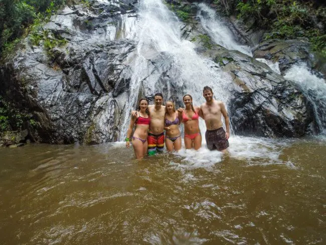 Chiang Mai elephant tour waterfall trek
