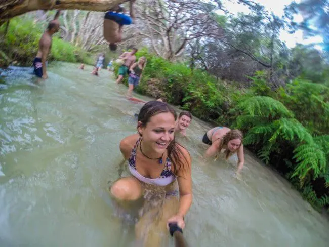 Fraser Island Eli Creek floating 