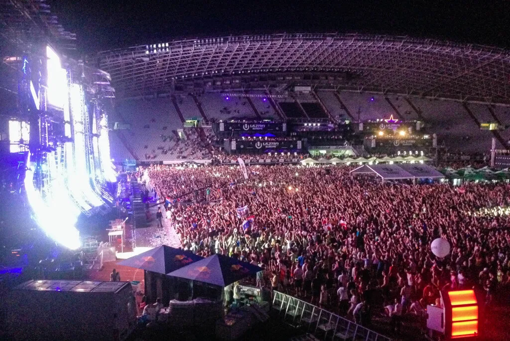 Ultra Europe Music Festival Croatia Poljud Stadium mainstage crowd