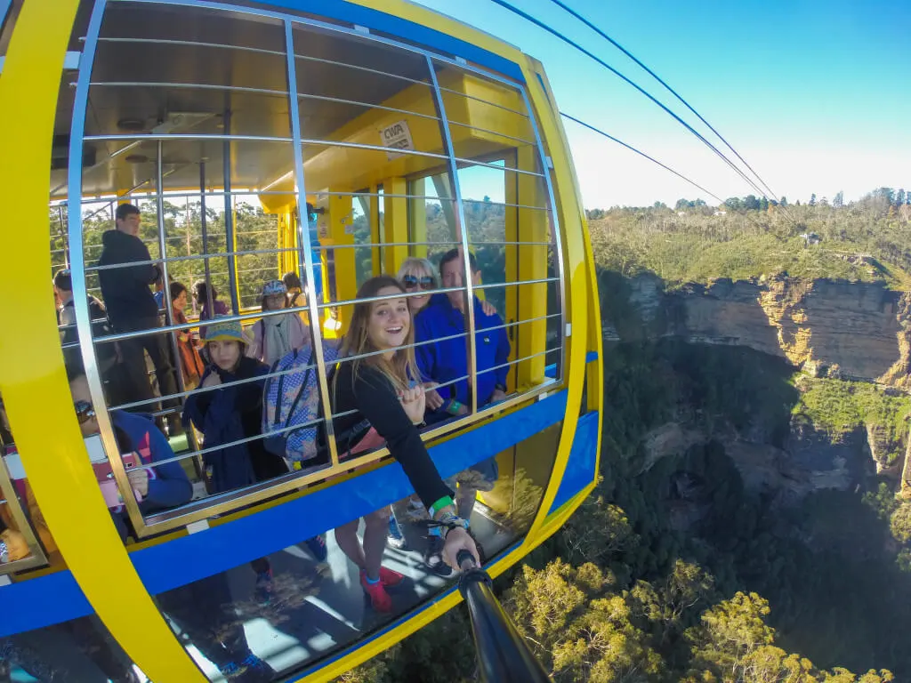 Scenic World Blue Mountains Cable Car go pro