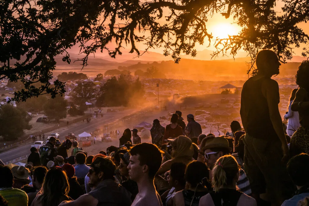 Lightning in a Bottle Festival Guide meditation lookout sunset