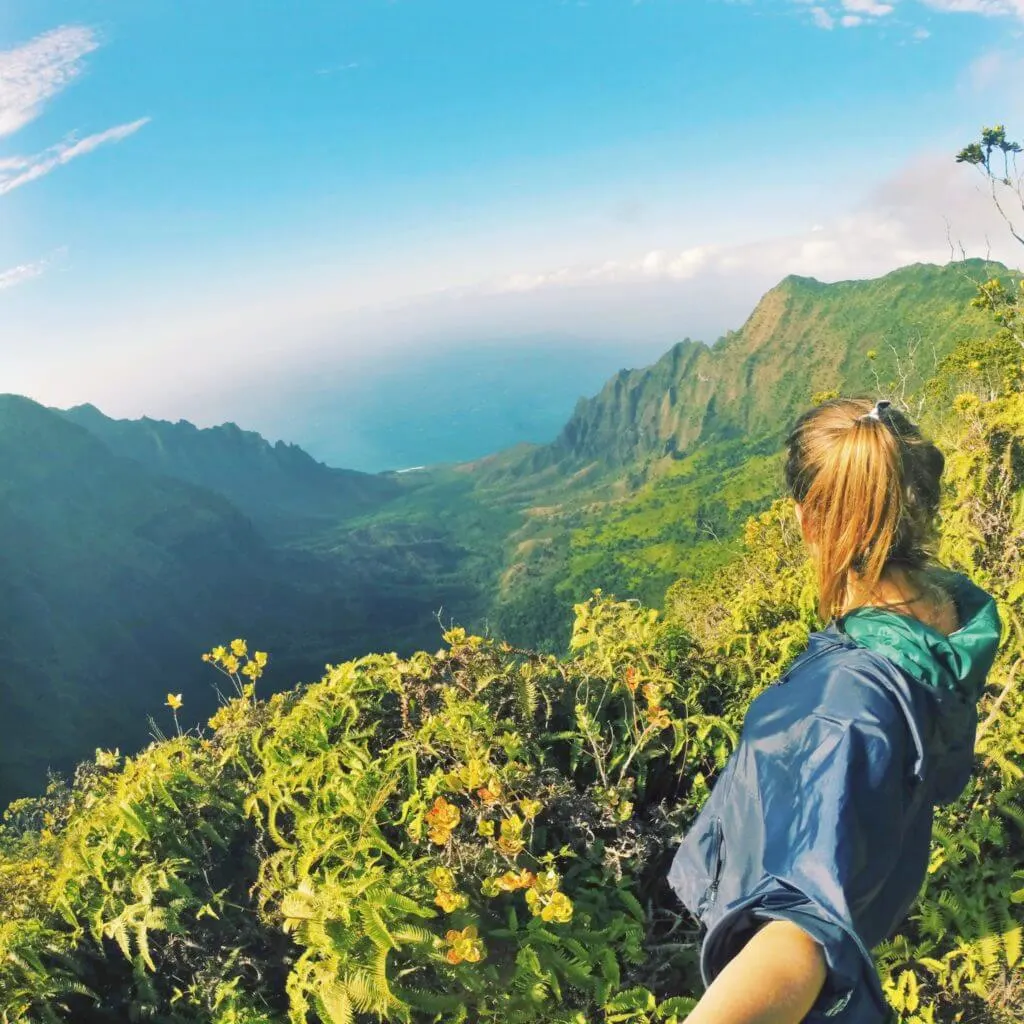 Na Pali Coast Overlook Pihea Trail kauai adventure guide