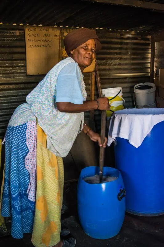 Visiting a Township in Cape Town brewing beer