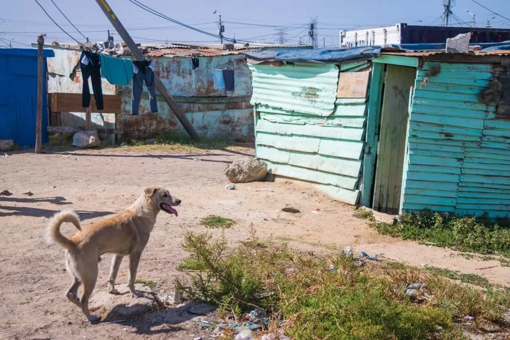 Visiting a township in cape town