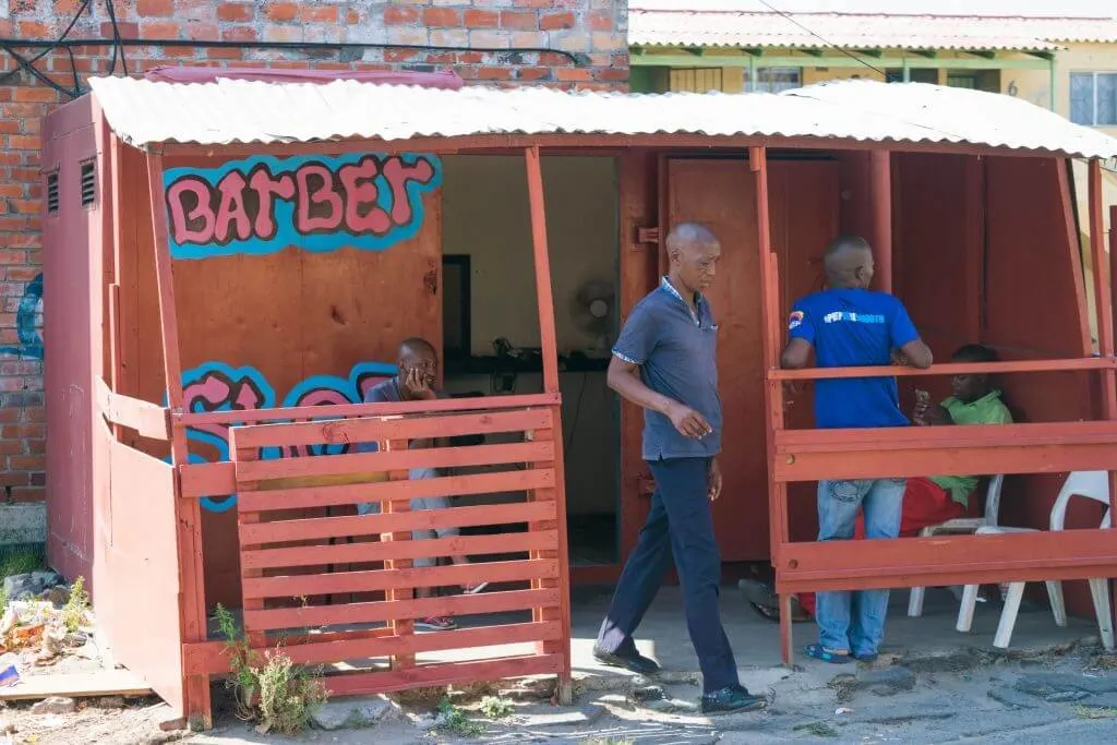 Visiting a township in cape town