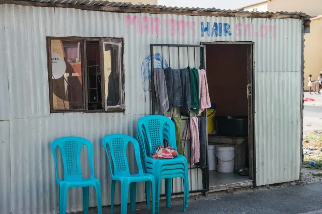 Visiting a township in cape town