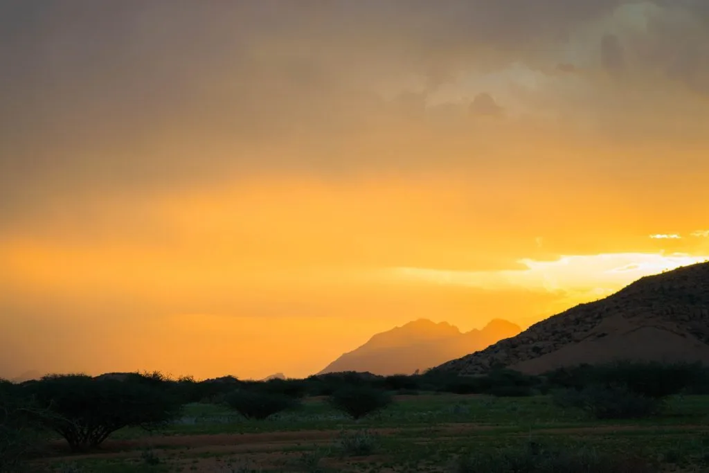 namibian road trip spitzkoppe sunset africa