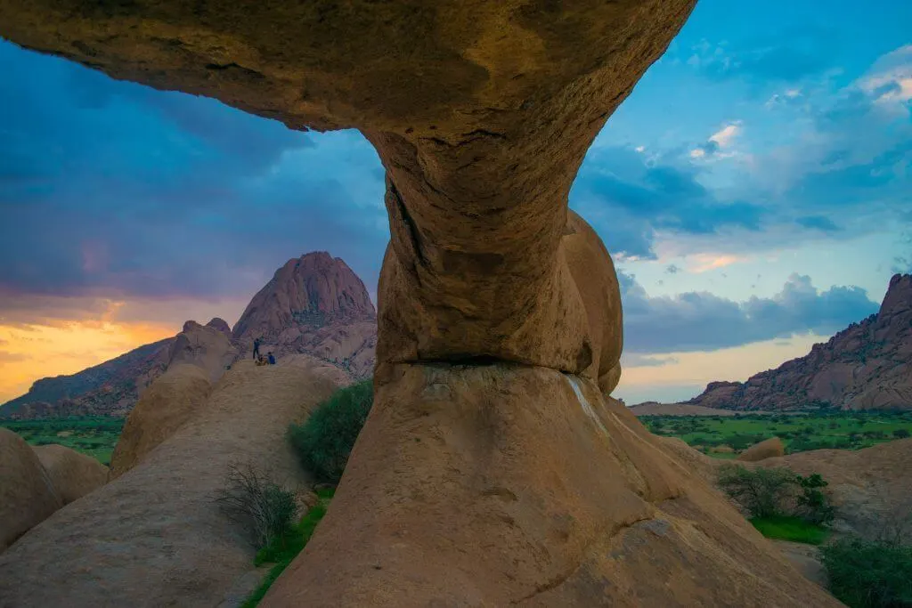 namibian road trip spitzkoppe sunset africa