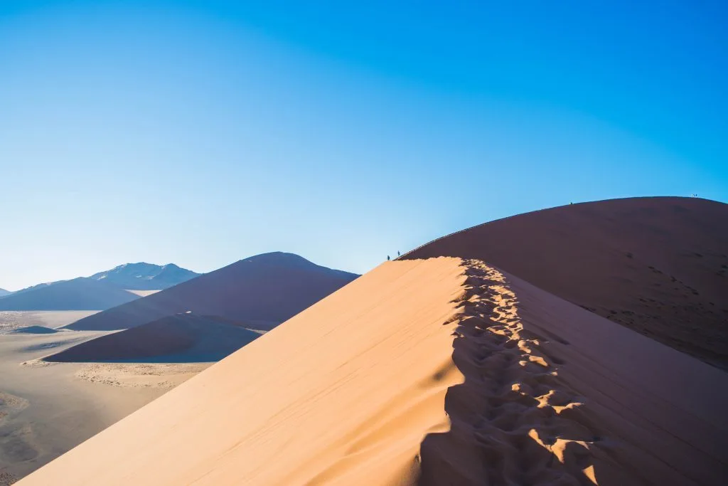 namibian road trip namib nakluft national park sunrise sand dunes dune 45