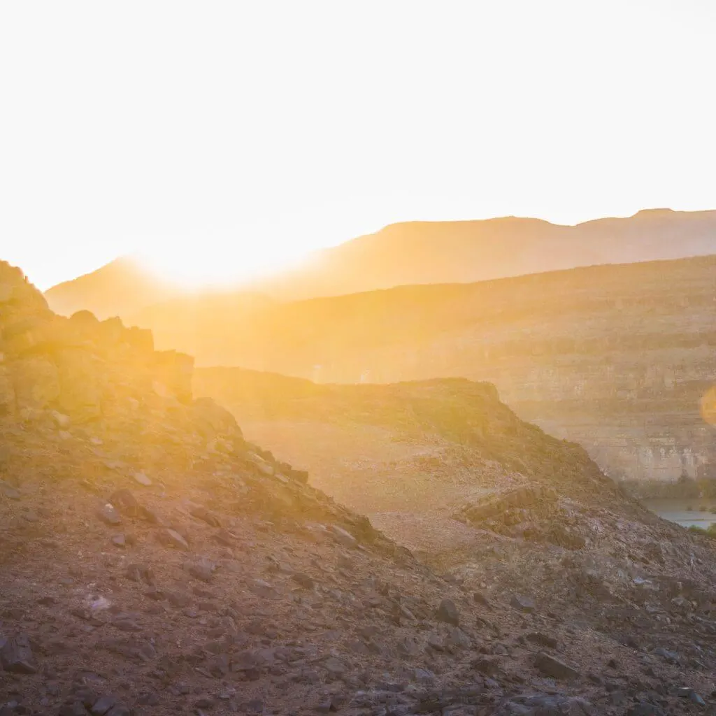 orange river sunset south africa namibia