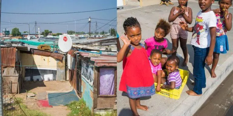 visiting a township in cape town