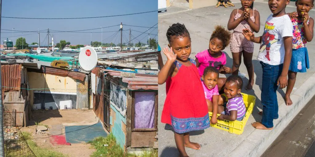 visiting a township in cape town