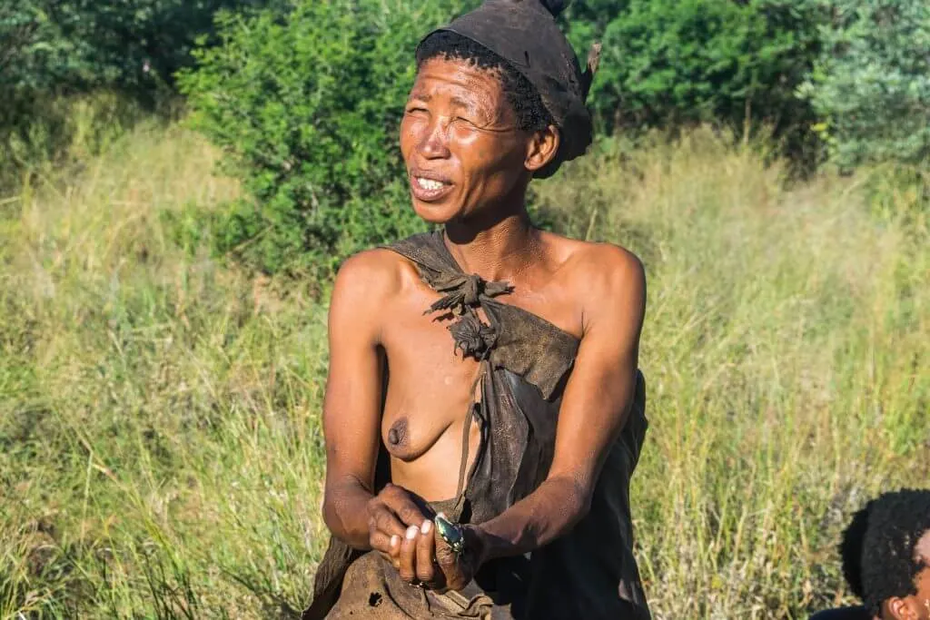 San Bushmen in Botswana walk and dance with the bushmen San Bushmen culture and lifestyle