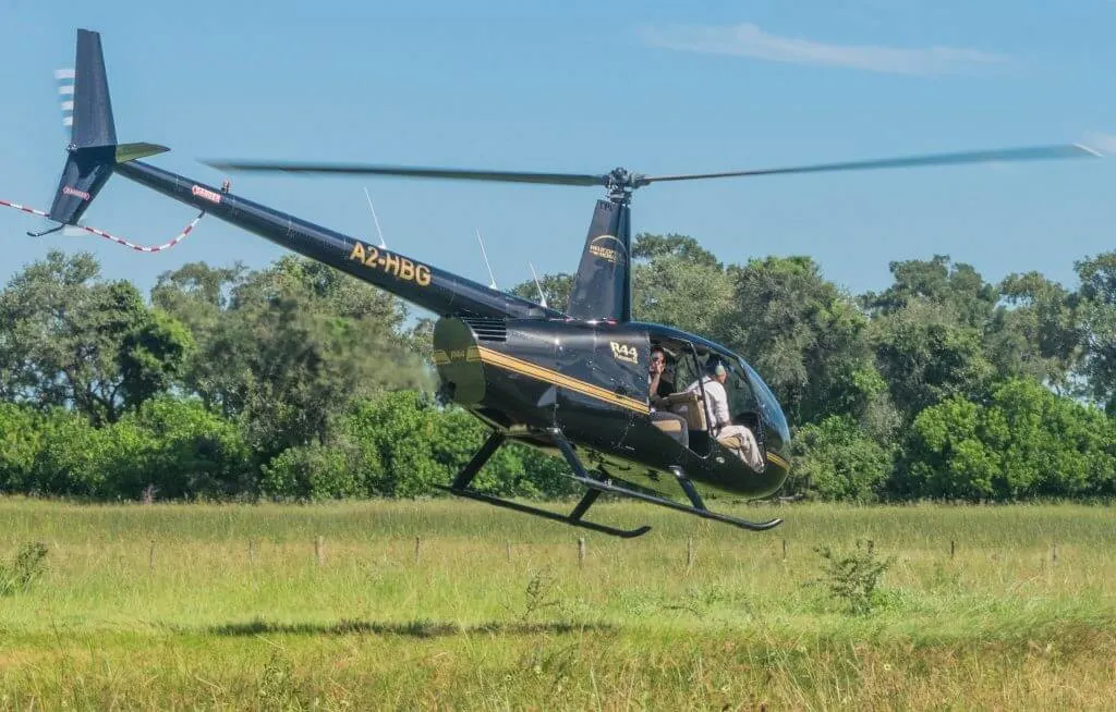 okavango delta helicopter ride