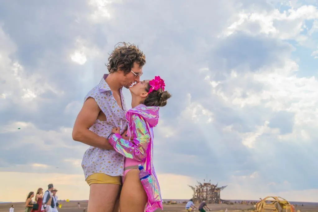 Afrikaburn 2017 sunset burner couple