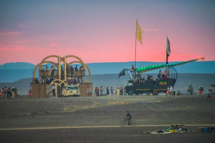 Afrikaburn 2017 binnekring sunset