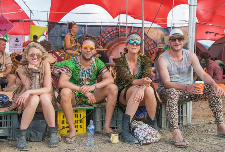 Afrikaburn 2017 binnekring sunset camping at music festivals