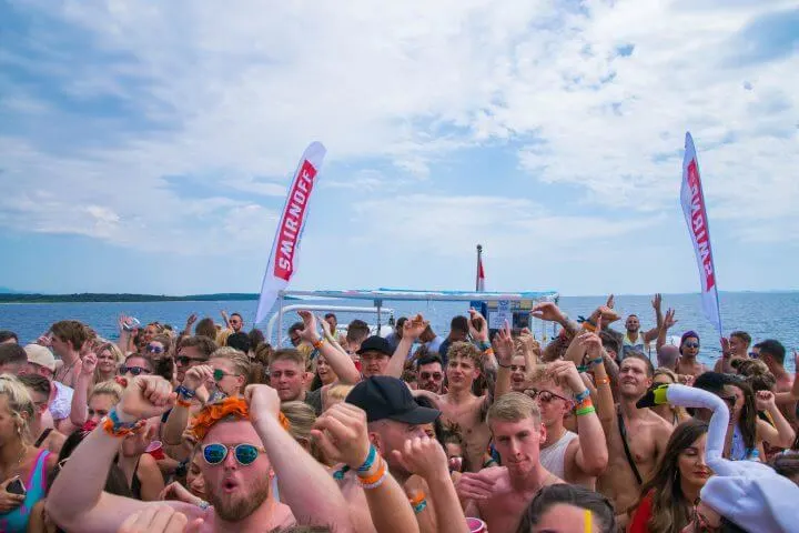 Hideout music festival boar party views