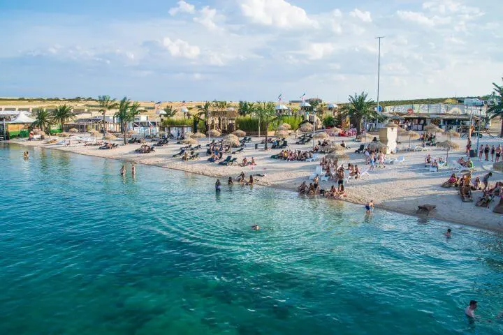 Zrce beach Croatia views from Hideout Music Festival