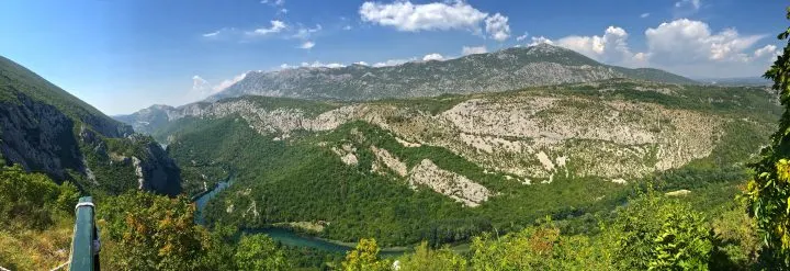 view ziplining in croatia cetina river omis