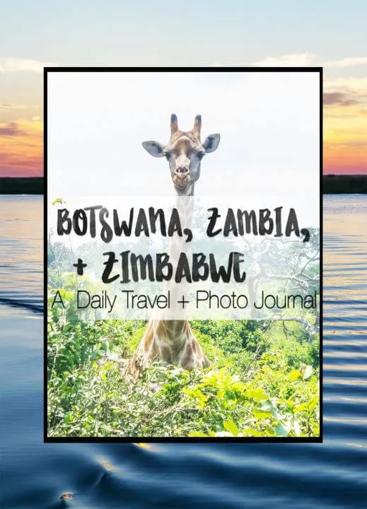 An overland road trip through botswana, zambia, and zimbabwe in Africa - days 12-21 of my african adventure. The okavango Delta, Chobe National Park, Victoria Falls + Angel's Pool, Livingstone, Bulawayo and Matobo NP Zimbabwe.