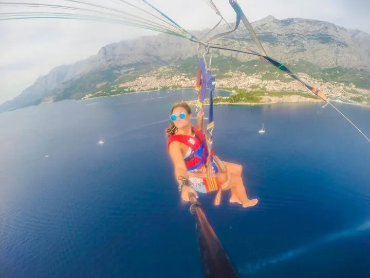 parasailing in Croatia adventure