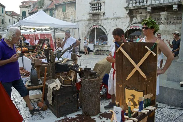 guide to Split: locals dress up like ancient romans for Diocletian Day