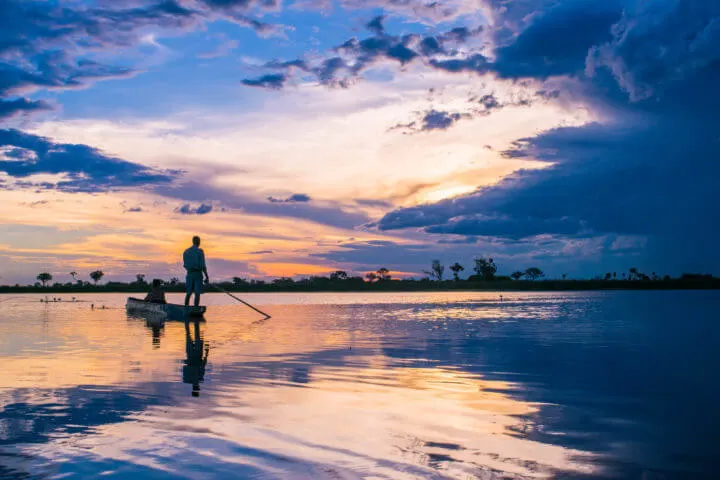 best african sunsets okavango delta botswana