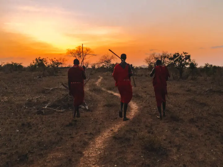 Tsavo East National Park sunset knya