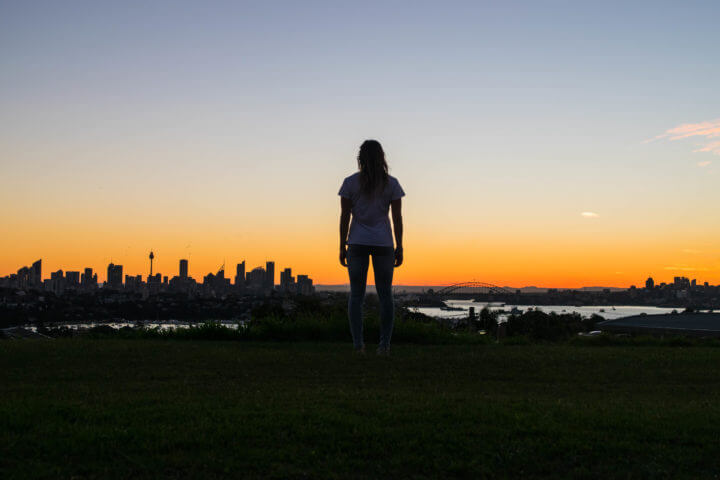 best sunsets in sydney - skyline from dudley page reserve