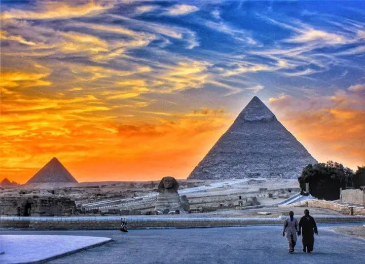african sunsets: cairo Egypt pyramids