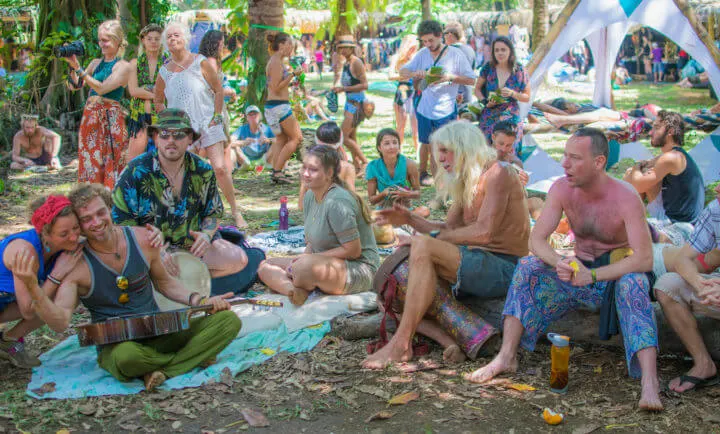 Envision Festival Guide Review The Village drum circle
