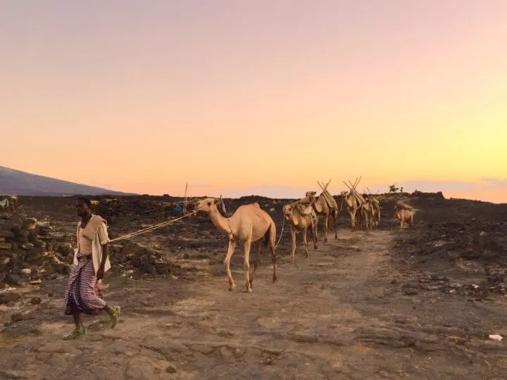 african sunsets in ethiopia Danakil Depression