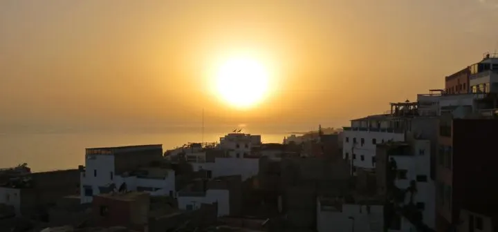 Taghazout morocco unsets in africa