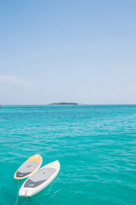 bocas del toro boat trip in panama standup paddle