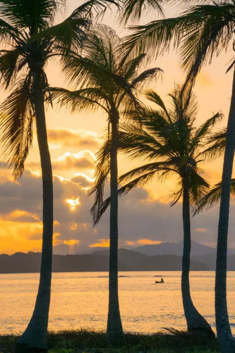 panama backpacking route sunset san blas islands