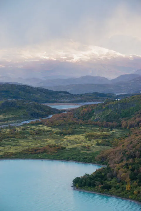torres del paine W Trek Valle Frances mountains view