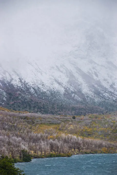 weather in patagonia can be very iffy -fog, wind, snow, and rain can happen during your trek!
