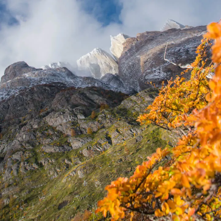torres del paine W Trek autumn mountains tops
