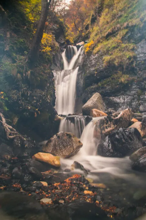 waterfall torres del paine W Trek
