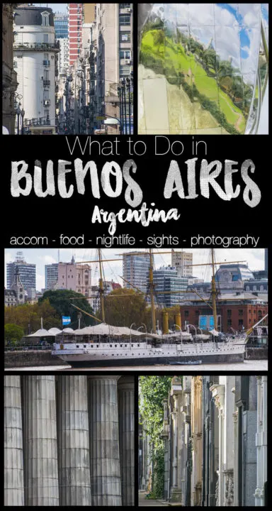 A comprehensive guide to EVERYTHING you could possibly need to know about visiting Buenos Aires, Argentina - with points of interest, food/drink info, photo spots, accomodation info, and more. #argentina #BuenosAires #LatinAmerica #travel #southamerica #cityguide #travelblogger